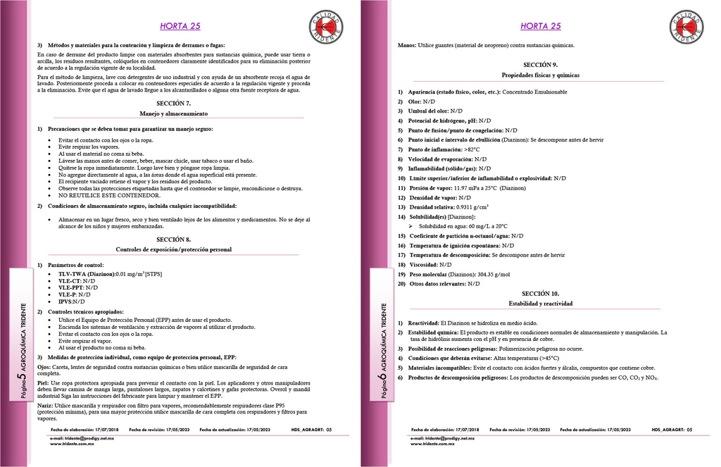 HORTA 25 (DIAZINON) - 250ML