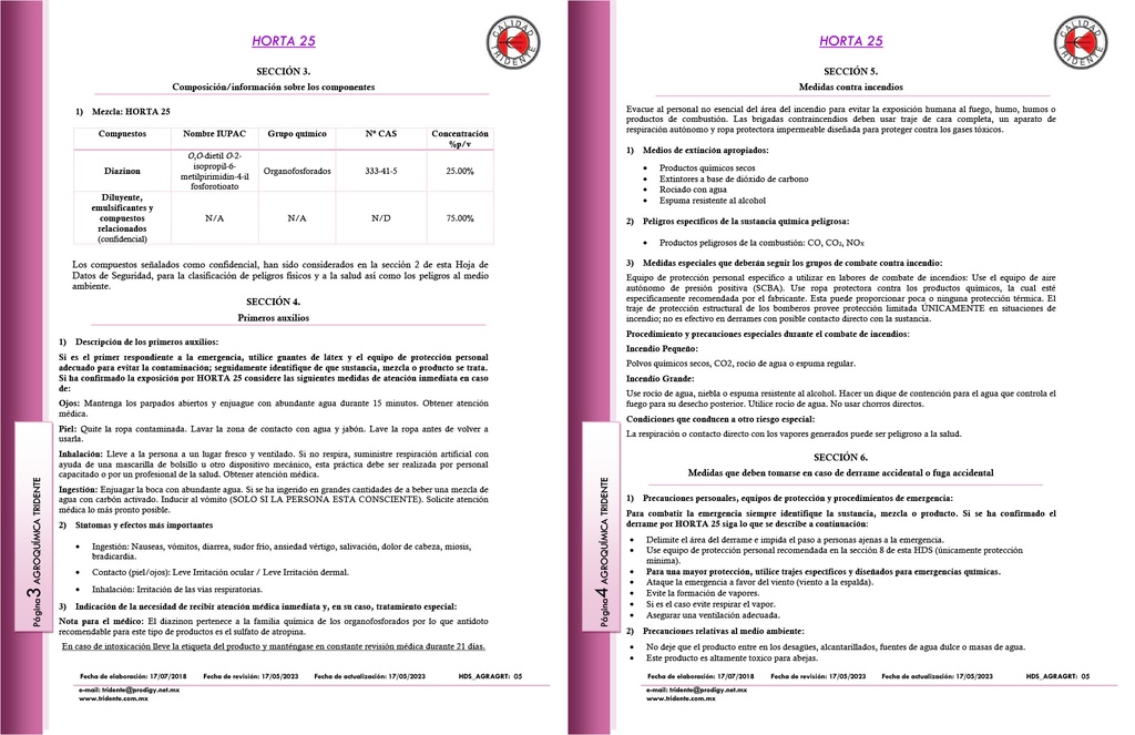 HORTA 25 (DIAZINON) - 950ML