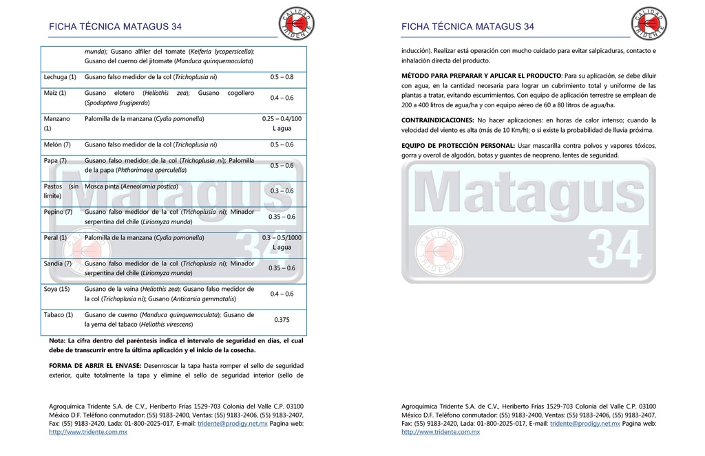 MATAGUS 34 (PERMETRINA) - 240 ML