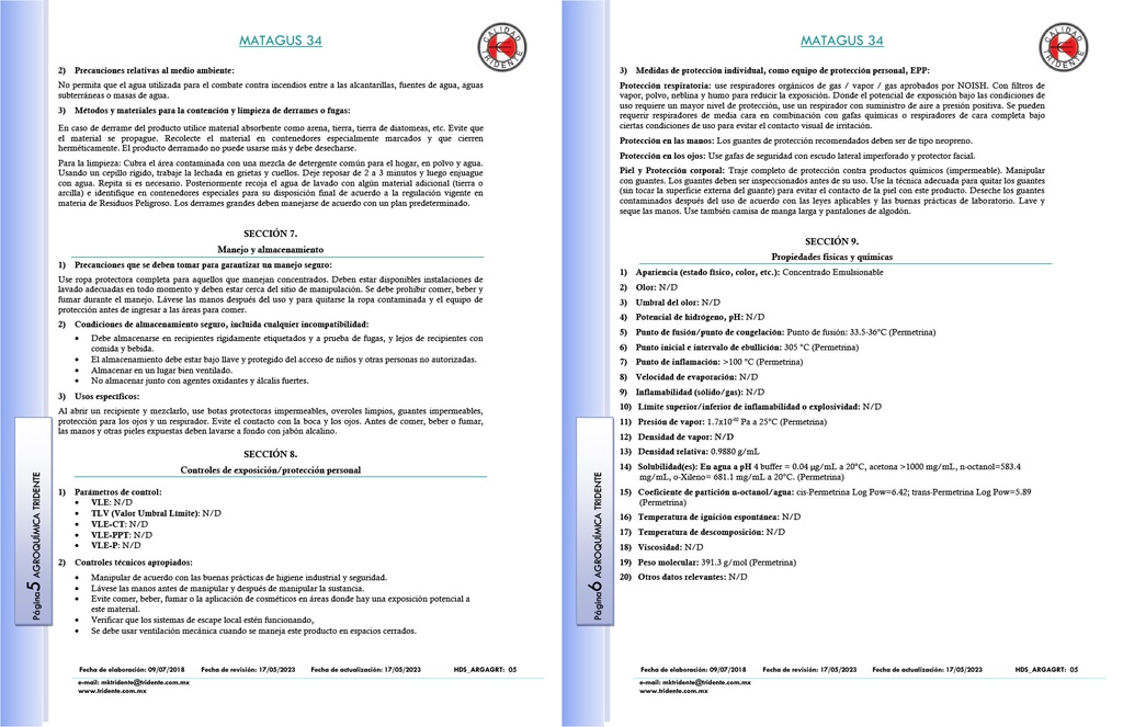 MATAGUS 34 (PERMETRINA) - 240 ML