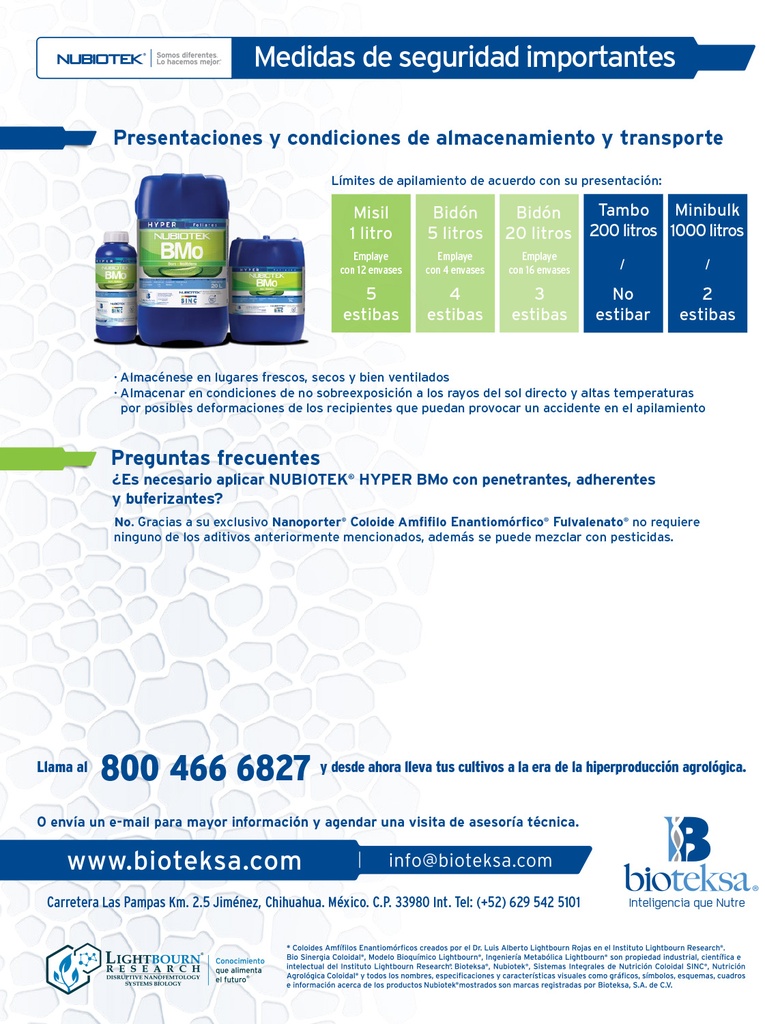 HYPER NUBIOTEK BMO - BOTELLA 1 L