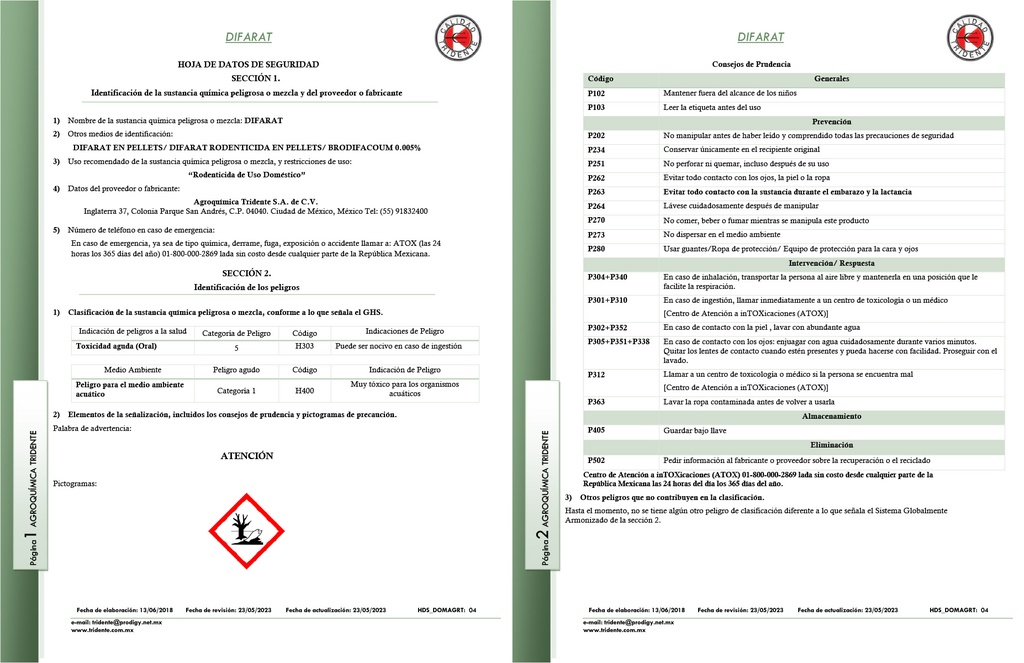 DIFARAT (BLOQUE PARAFINADO) - 1KG