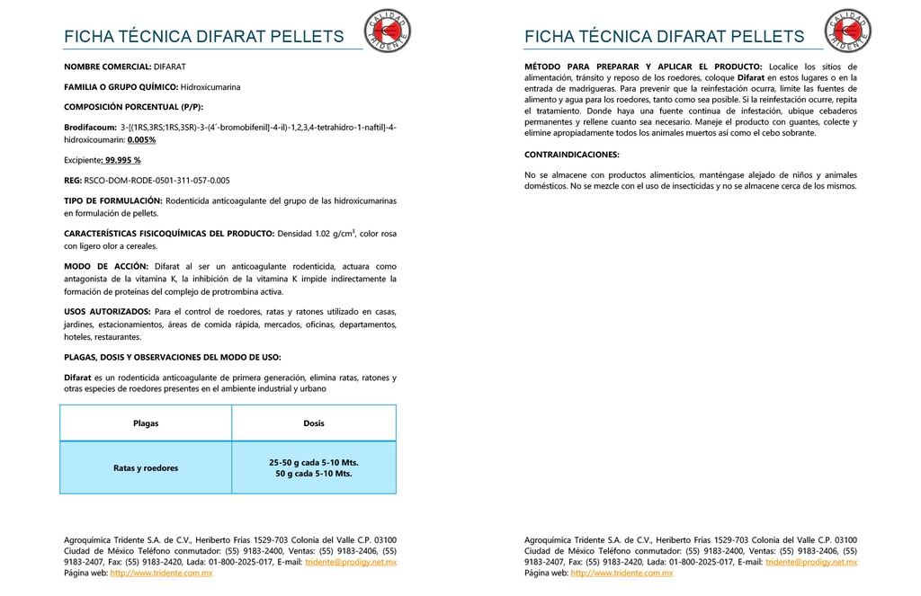 DIFARAT 50 - 20GR