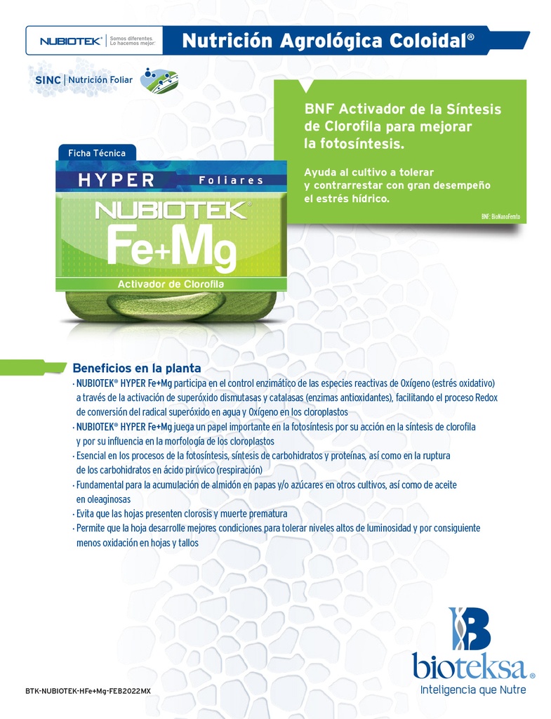 Nubiotek Hyper Fe+Mg - 1L