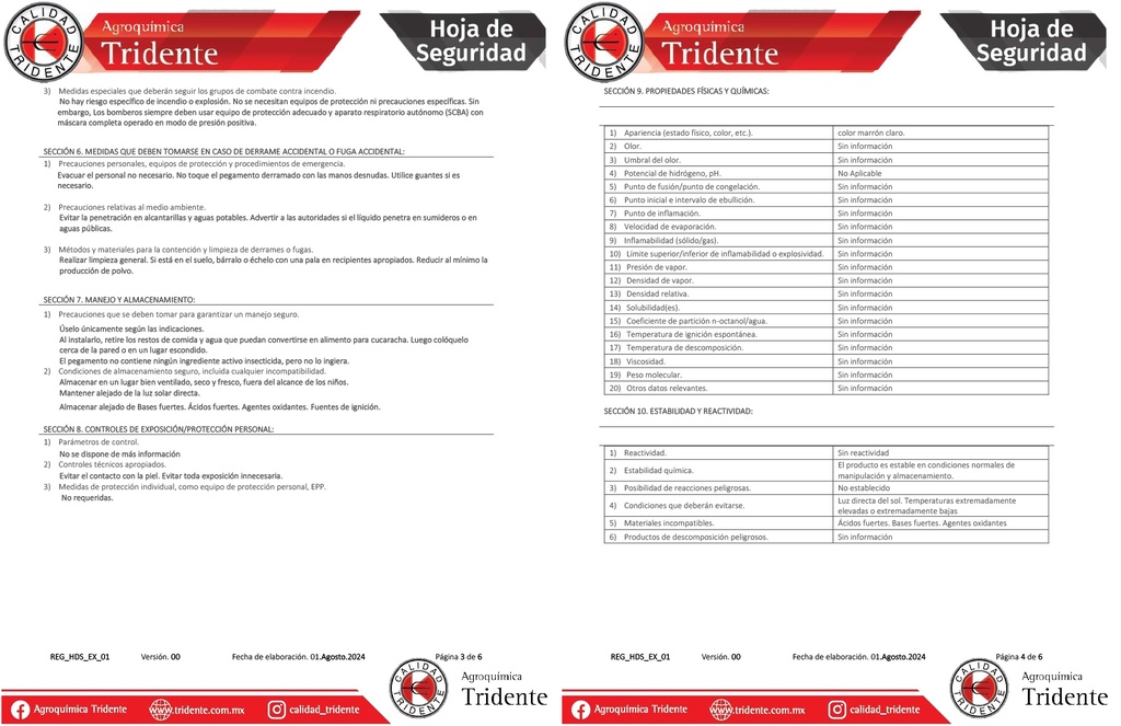 TRAMPA PARA CUCARACHA (TRIDENTE)