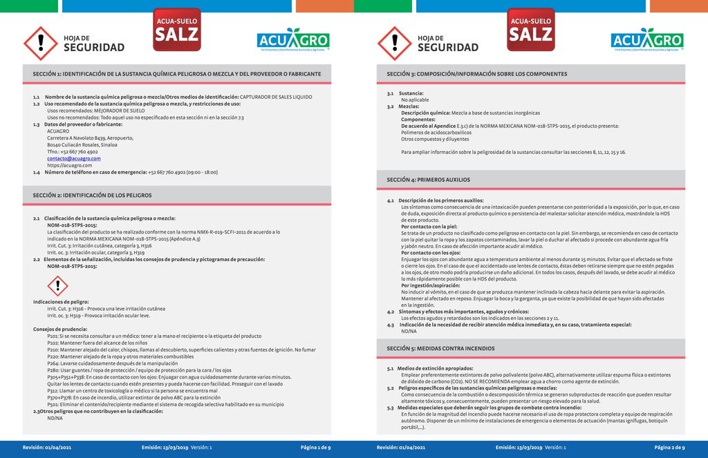 ACUASUELO SALZ - 20 L