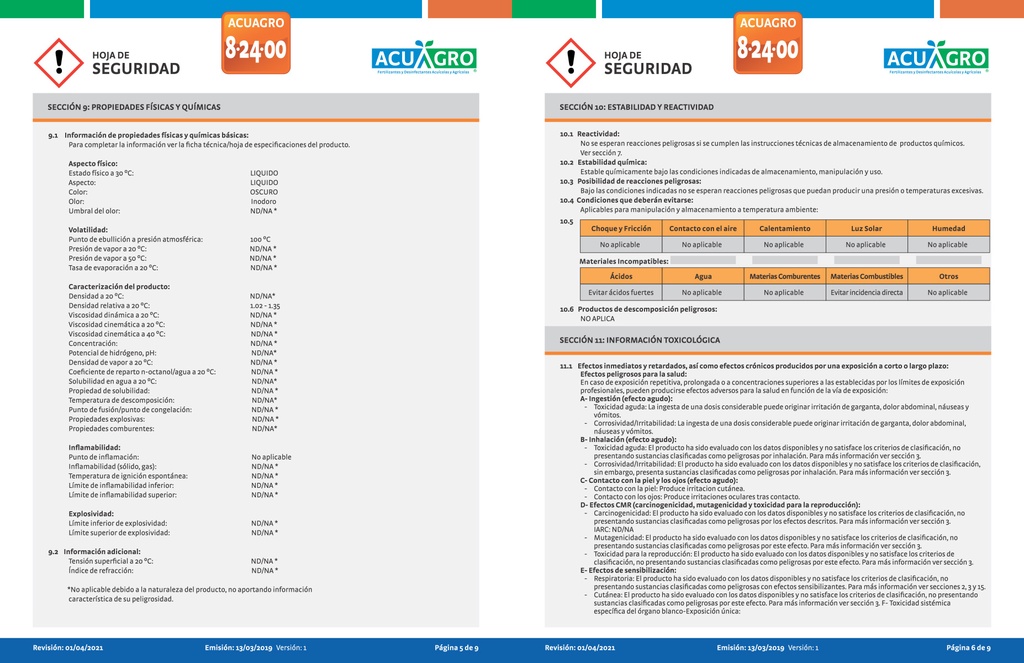 ACUAGRO 8-24-00 - 20L