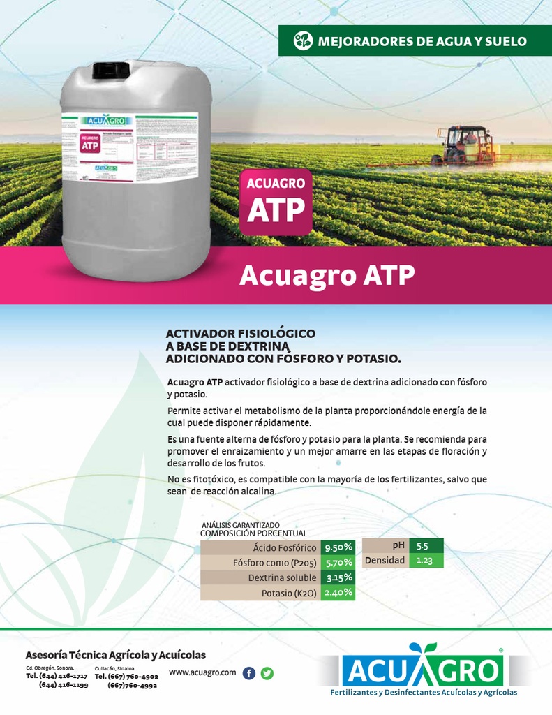 ACUAGRO ATP - 20 L