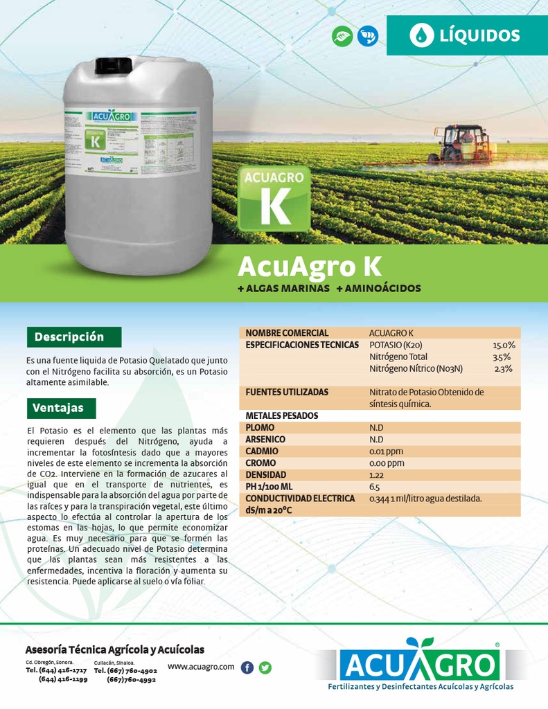 ACUAGRO K - 20L