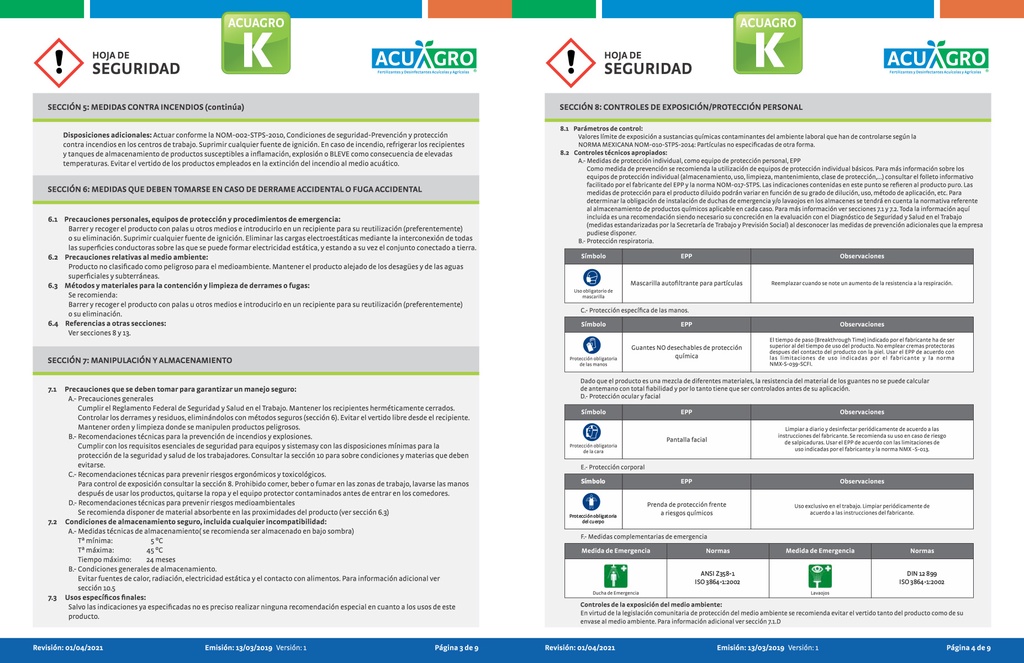 ACUAGRO K - 20L