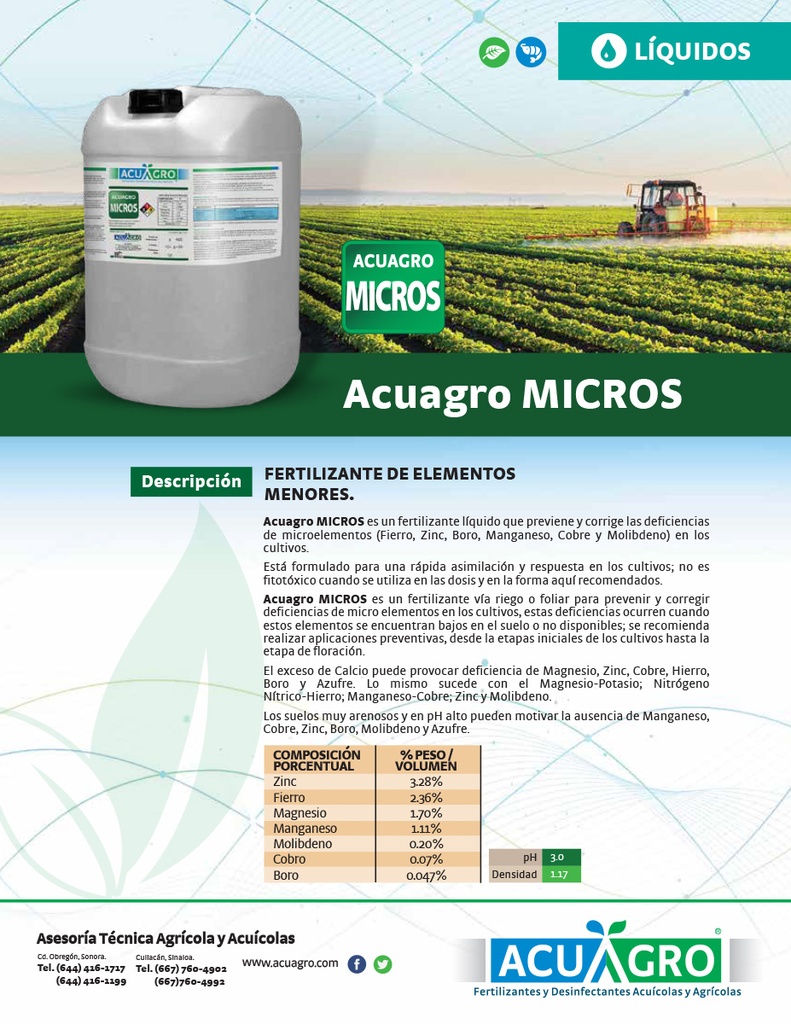 ACUAGRO MICROS - 20 L