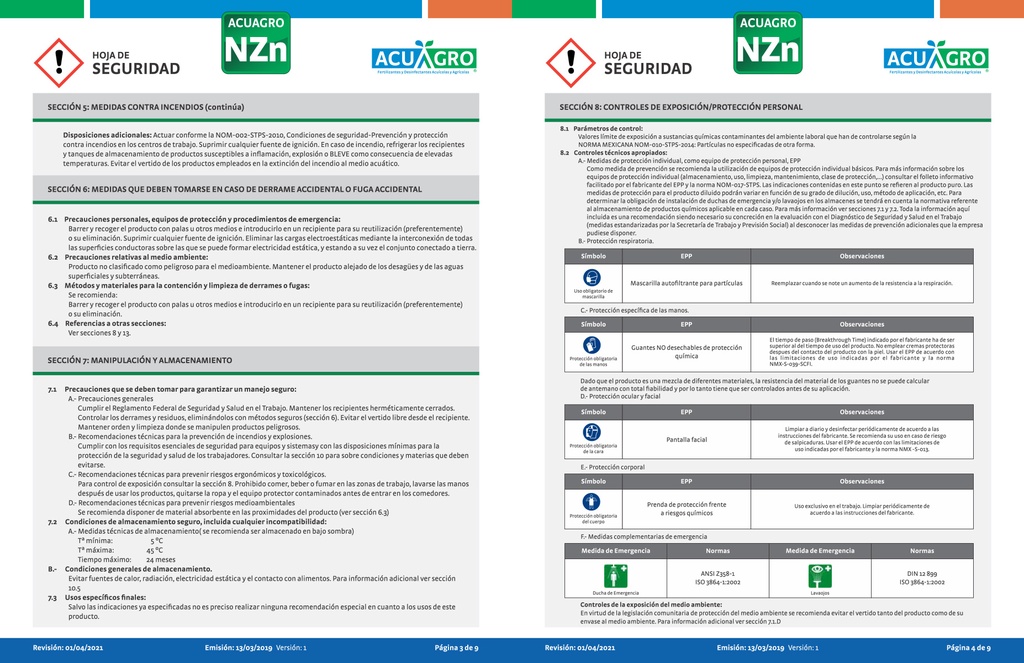 ACUAGRO NZN - 20L