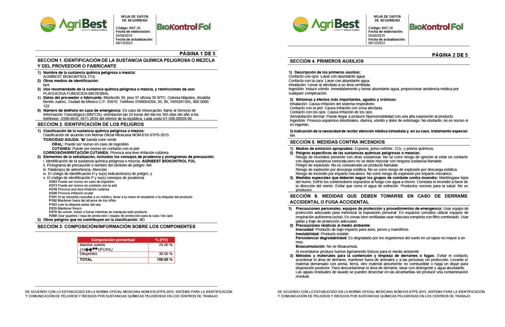 BIOKONTROL FOL - BOTELLA 1L