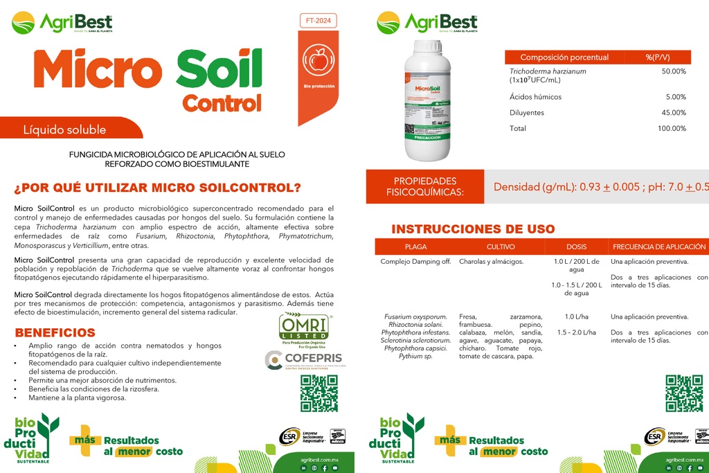 MICROSOIL CONTROL - BOTELLA 1L