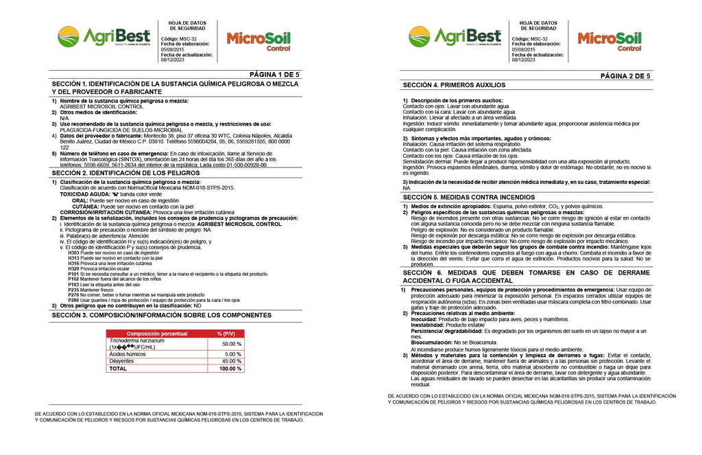 MICROSOIL CONTROL - BOTELLA 1L