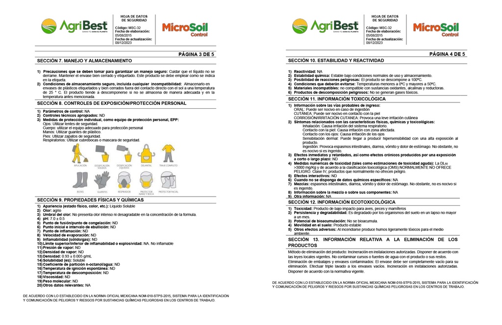 MICROSOIL CONTROL - BOTELLA 1L