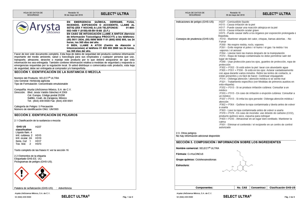 SELECT ULTRA (CLETHODIM) - BOTELLA 500ML