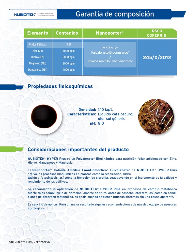 HYPER NUBIOTEK PLUS - GARRAFA 5 L