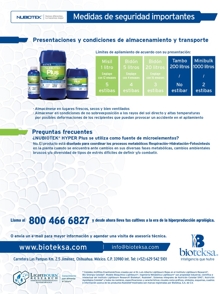 HYPER NUBIOTEK PLUS - GARRAFA 5 L