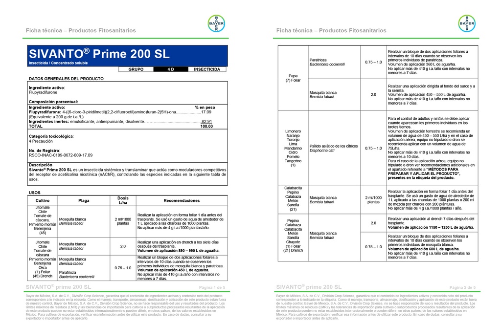 SIVANTO PRIME SL200 - 1L