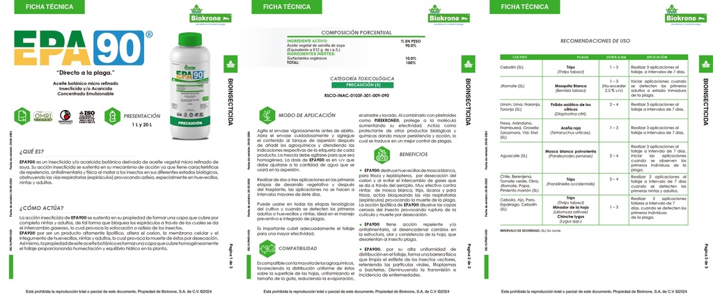 EPA90 - BOTELLA 1L