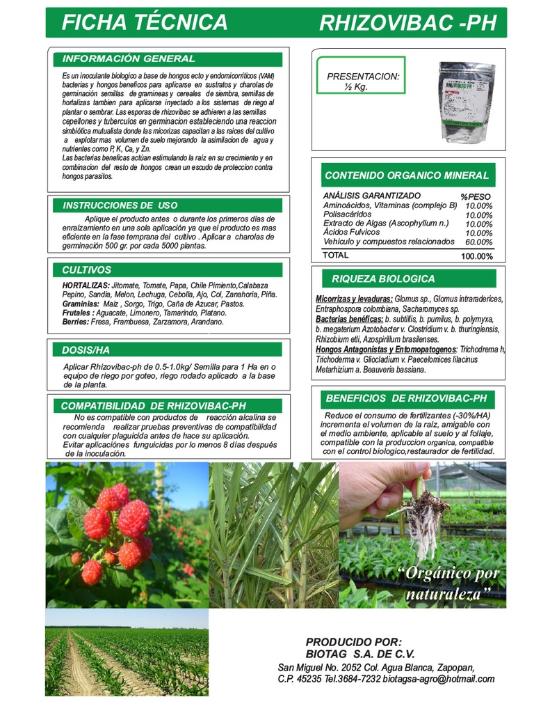 RHIZOVIBAC - SACO 20KG