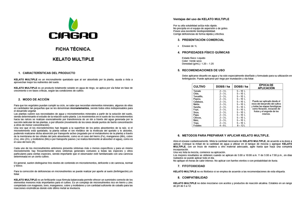 KELATO MULTIPLE - 1L