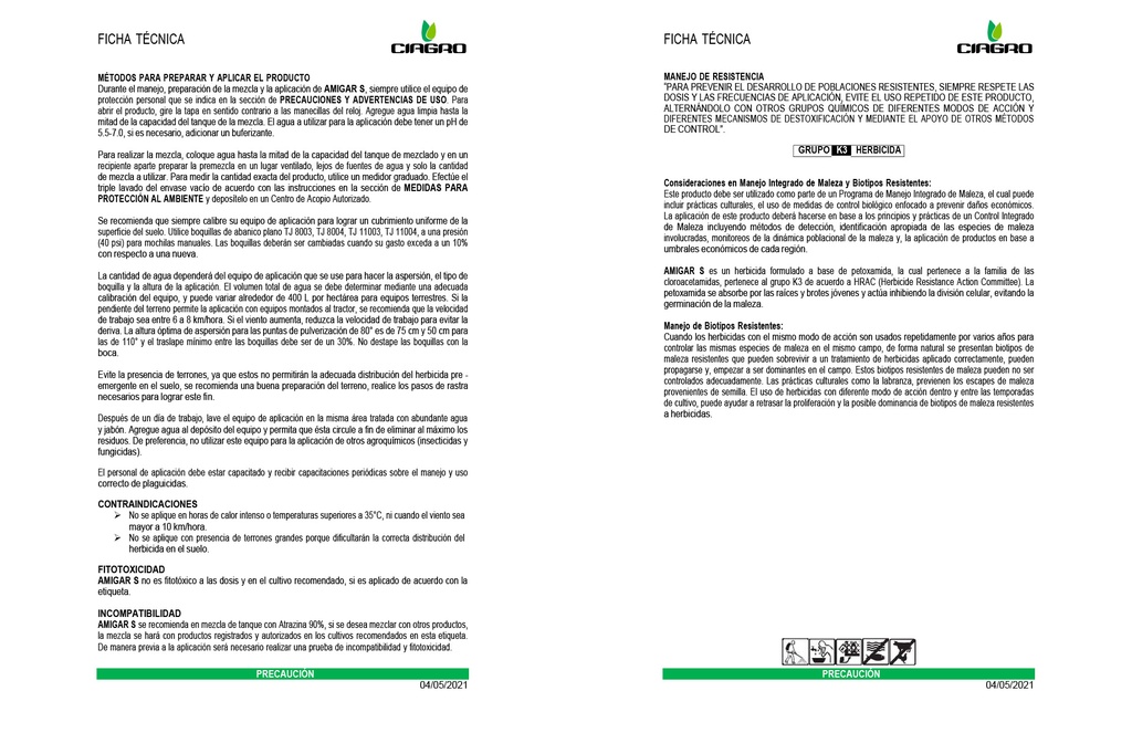 AMIGAR S (PETOXAMIDA) - BOTELLA 1L