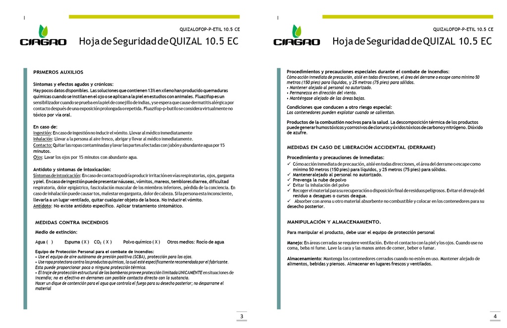 QUIZAL 10.5 EC (QUIZALOFOP ETIL) - 500ML