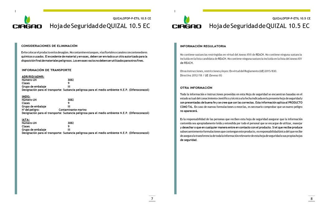 QUIZAL 10.5 EC (QUIZALOFOP ETIL) - 500ML