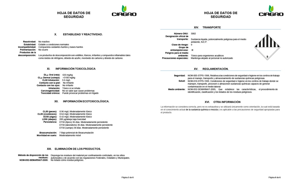 NAROL 240 CE (METALAXIL) - BOTELLA 1L