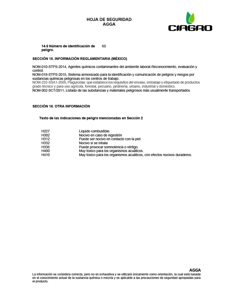 AGGA (LAMBDA CYHALOTRINA) - 250ML