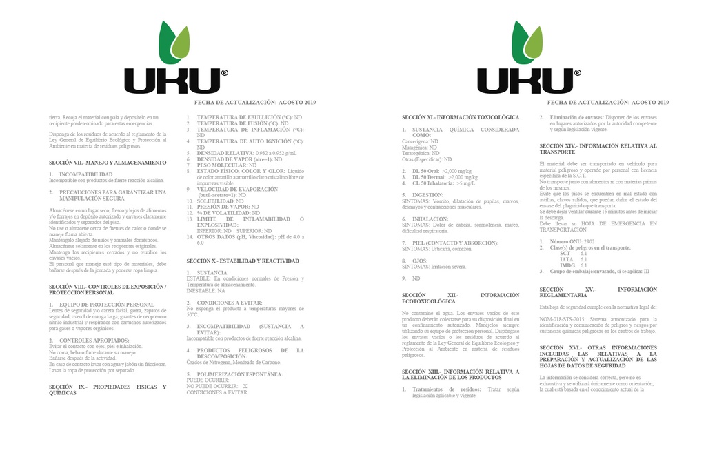 UKU (BENZOATO DE EMAMECTINA) - 100ML