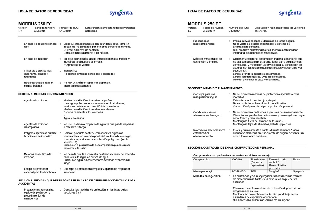 MODDUS 250 EC - BOTELLA 1L