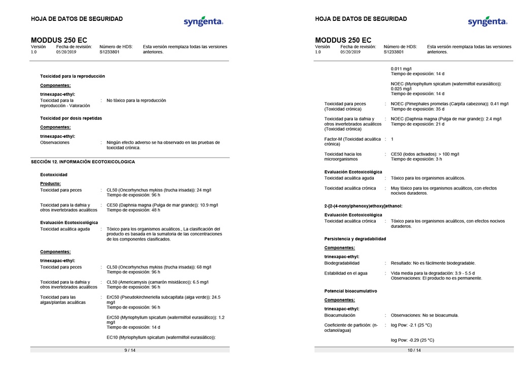 MODDUS 250 EC - BOTELLA 1L