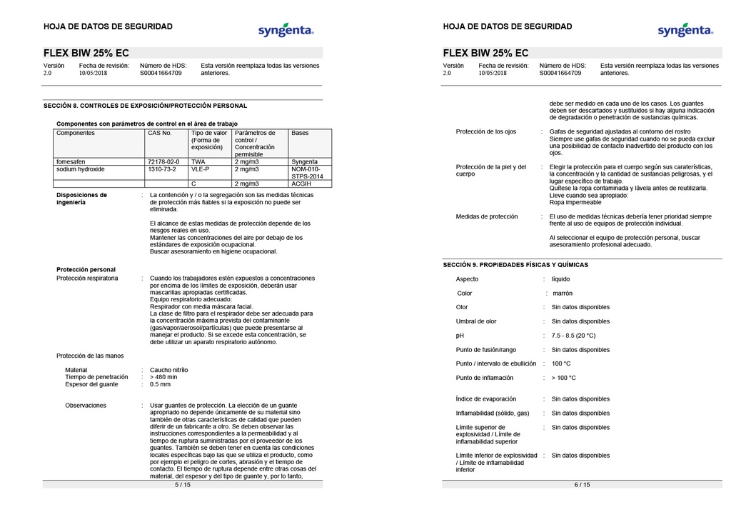 FLEX BIW (FOMESAFEN) - BOTELLA 1L