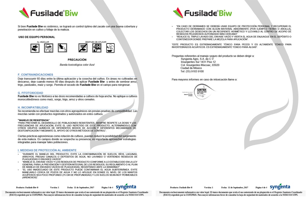 FUSILADE BIW (FLUAZIFOP) - BOTELLA 1L