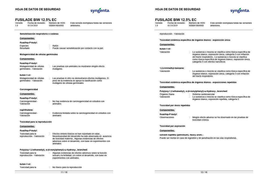 FUSILADE BIW (FLUAZIFOP) - BOTELLA 1L