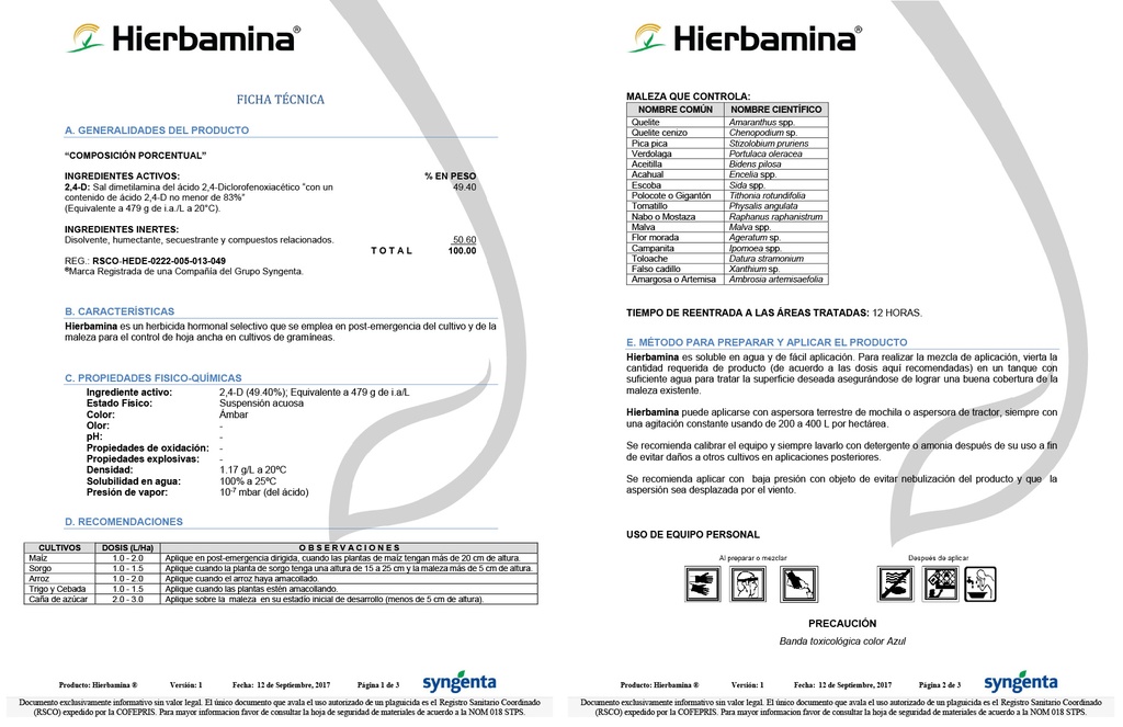 HIERBAMINA - BOTELLA 1L