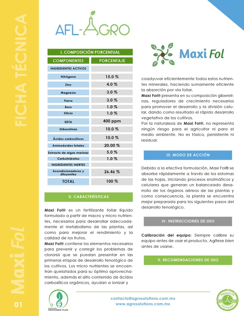 Fertilizante Maxifol - 20L