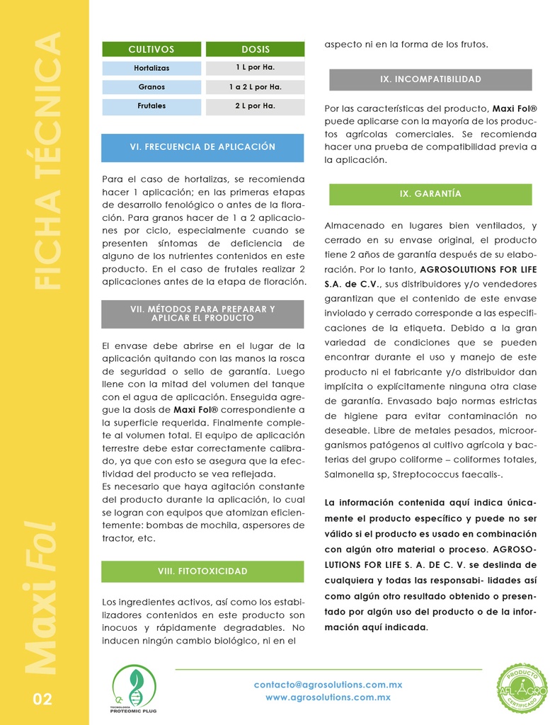 Fertilizante Maxifol - 20L