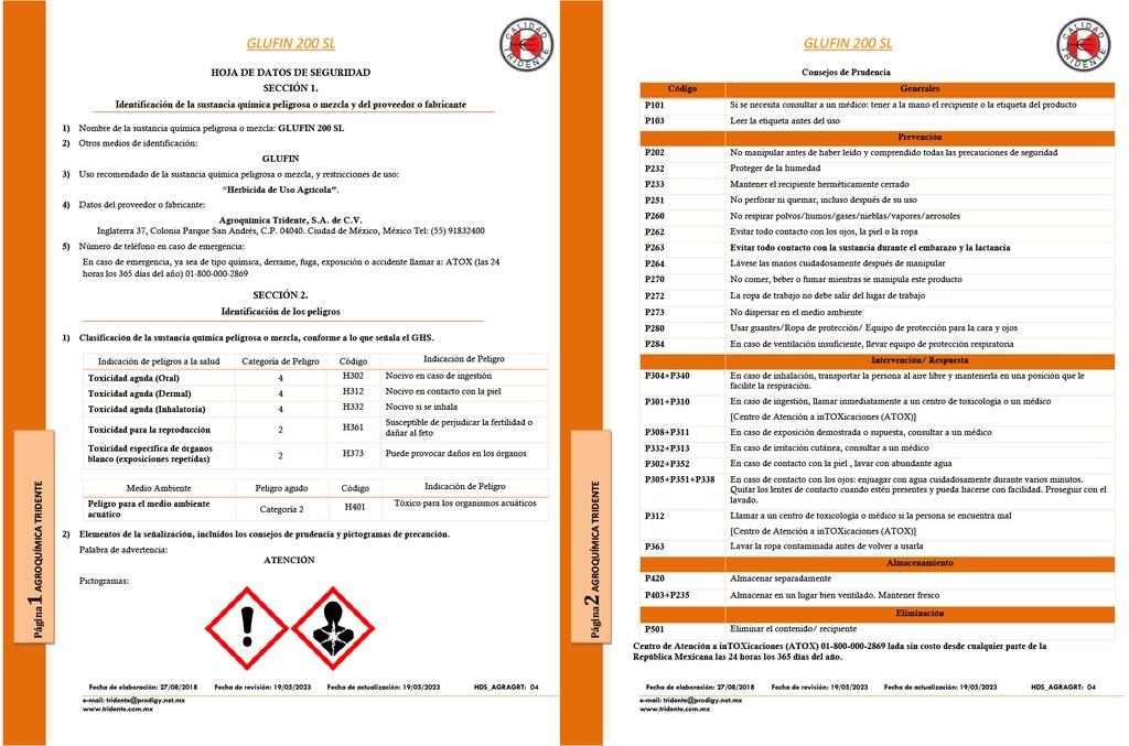 Glufin 200SL (Glufosinato de Amonio) - 950ml