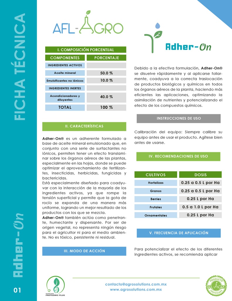 ADHER-ON - BOTELLA 1 L