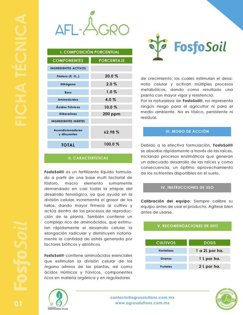 FOSFOSOIL - BOTELLA 1 L