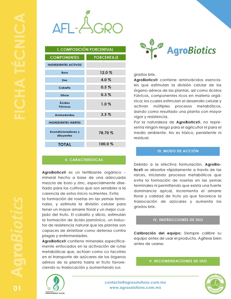 AGROBIOTICS - BOTELLA 500 ML