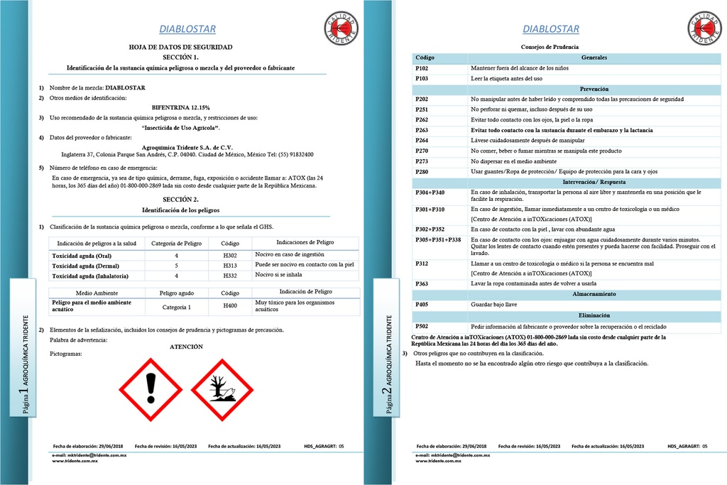 DiabloStar (Bifentrina) - 950ml