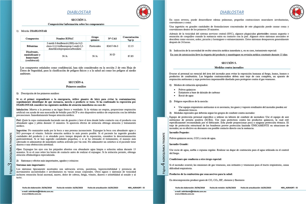 DiabloStar (Bifentrina) - 950ml