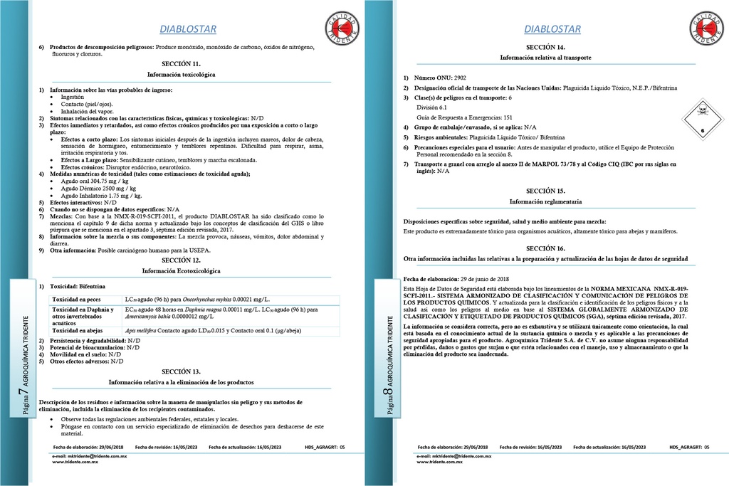 DiabloStar (Bifentrina) - 950ml