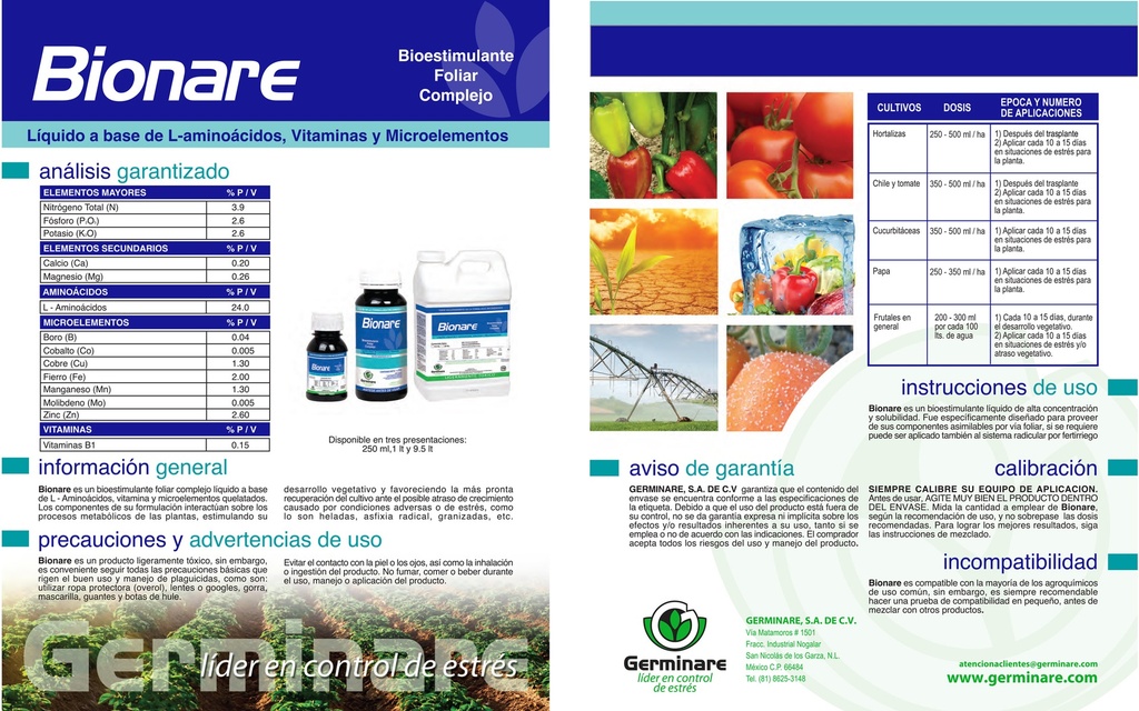 Bioestimulante Bionare - 250ml