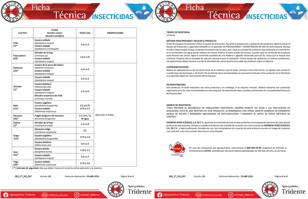 Carioca 480 (Clorpirifos) - 950ml